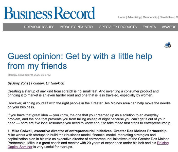 We are PUBLISHED in the Des Moines Business Records' LIFT Iowa